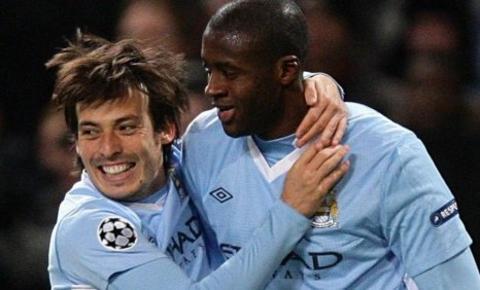 David Silva and Yaya Toure