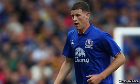 Everton midfielder Ross Barkley