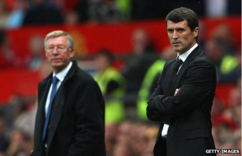 Roy Keane and Sir Alex Ferguson