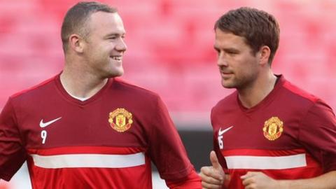 Wayne Rooney and Michael Owen