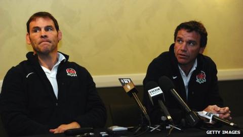 England coaches John Wells and Mike Ford