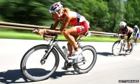 Chrissie Wellington competing in Germany in July, 2011