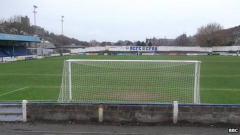 View from Farrar Road end terrace