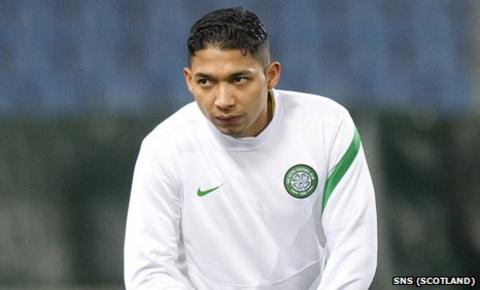 Celtic left-back Emilio Izaguirre
