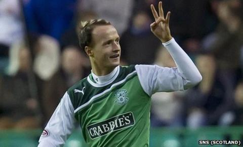 Leigh Griffiths has been with Hibs since August