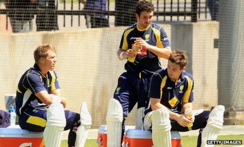 David Warner, Ed Cowan and Shaun Marsh