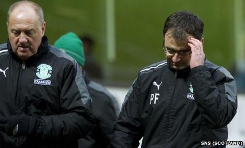 Pat Fenlon (right) with his assistant Billy Brown