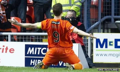 Dundee United striker Jon Daly