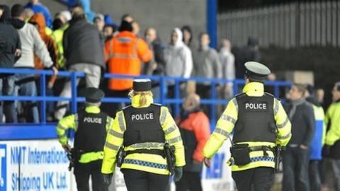 Police move in to restore order at Mourneview Park