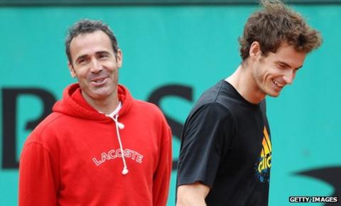 Alex Corretja (left) and Andy Murray