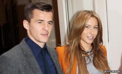Joey Barton (left) with Georgia McNeil