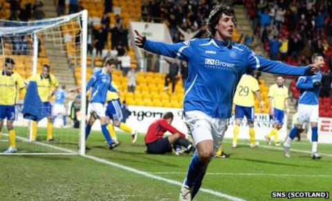 St Johnstone striker Francisco Sandaza