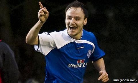 Stranraer midfielder Sean Winter