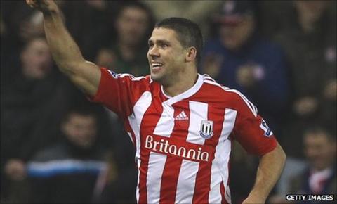 Stoke City striker Jonathan Walters