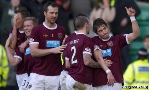 Rudi Skacel (right) celebrates