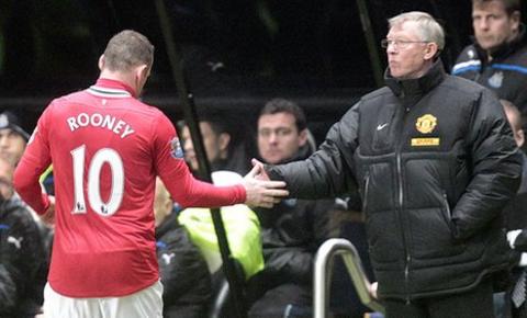 Wayne Rooney and Sir Alex Ferguson