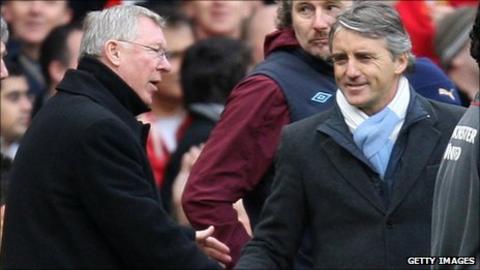 Sir Alex Ferguson and Roberto Mancini
