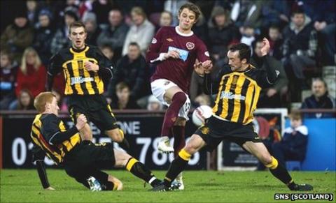 Hearts found it hard to break down Auchinleck