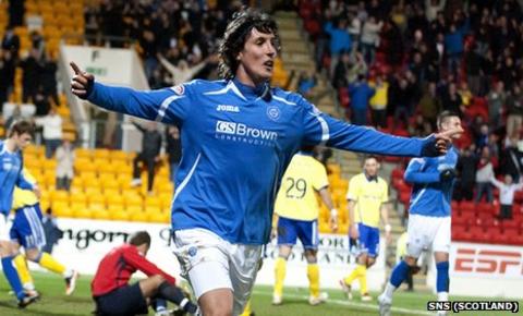 St Johnstone striker Francisco Sandaza