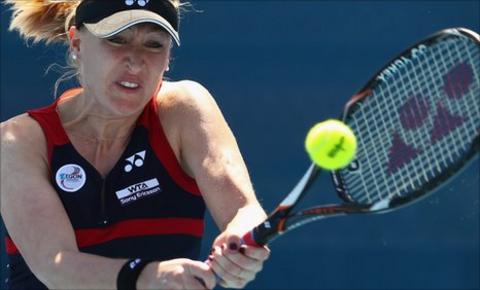 Elena Baltacha in Hobart