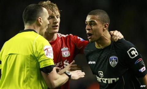 Oldham defender Tom Adeyemi