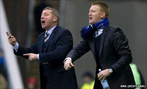 Ally McCoist and Steve Lomas