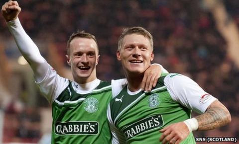 Leigh Griffiths and Garry O'Connor were on target for Hibernian