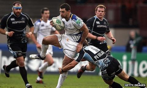 Rob Kearney was a try-scorer for Leinster at Firhill