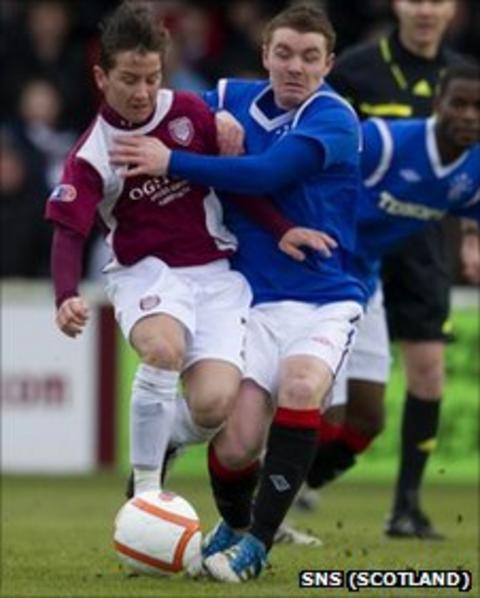 John Fleck (right) against Arbroath