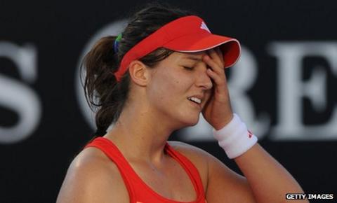 Laura Robson is beaten in the first round of the Australian Open