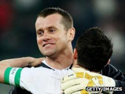 Shay Given and Robbie Keane