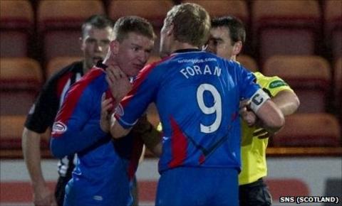Jonny Hayes, Richie Foran and Euan Norris