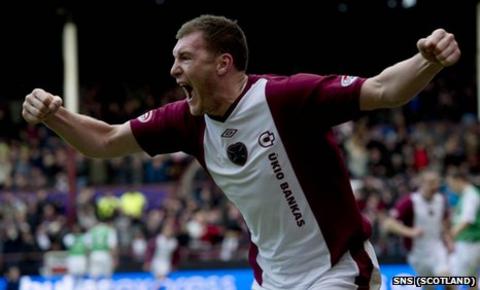 Hearts striker Kevin Kyle