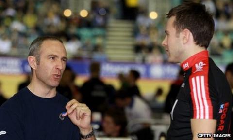 Ross Edgar (right) with GB team sprint predecessor Jamie Staff