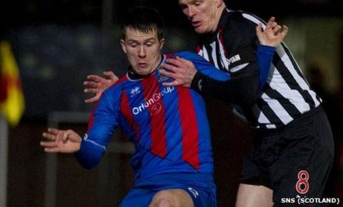 Inverness midfielder Lee Cox