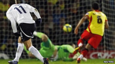 Rafael van der Vaart opens the scoring