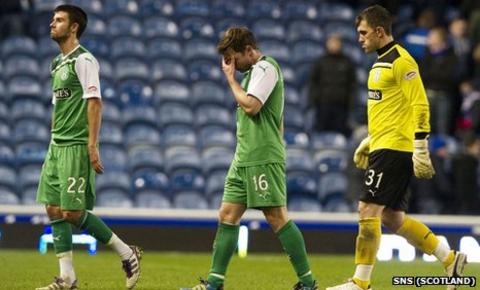 Hibs were thumped 4-0 at Ibrox