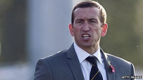 Newport County manager Justin Edinburgh
