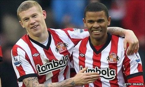 John O'Shea, James McClean and Fraizer Campbell