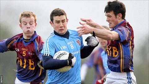Conor Murray of UUJ in action against UL in the Sigerson Cup first round
