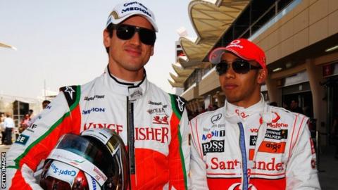 Sutil and Hamilton are close friends and were in the same nightclub at the time of the incident