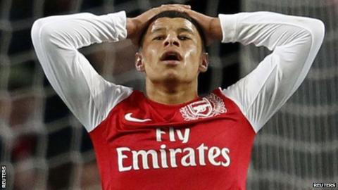 Arsenal winger Alex Oxlade-Chamberlain
