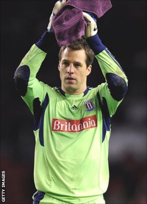 Stoke City goalkeeper Thomas Sorensen