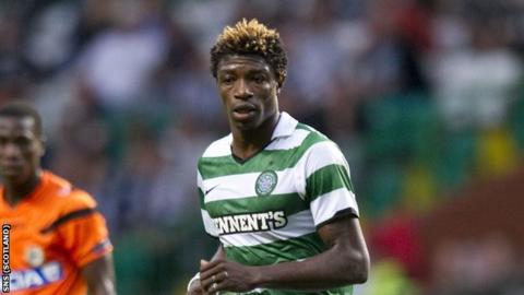 Celtic's injured striker Mo Bangura