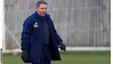 Rangers boss Ally McCoist