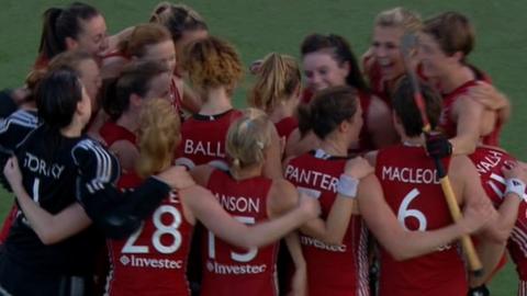 Great Britain celebrate semi-final win