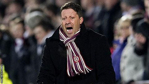Hearts manager Paolo Sergio