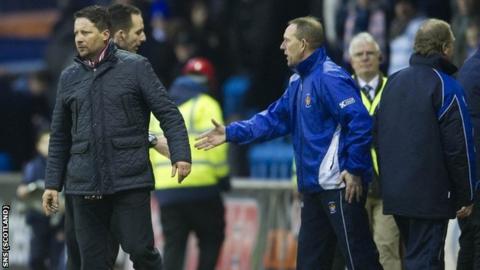 Sergio turned away when Shiels offered his hand at Rugby Park