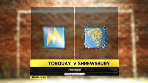 Highlights - Torquay 1-0 Shrewsbury