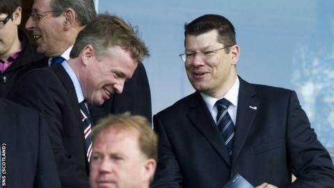 Rangers chairman Craig Whyte and Scottish Premier League chief executive Neil Doncaster